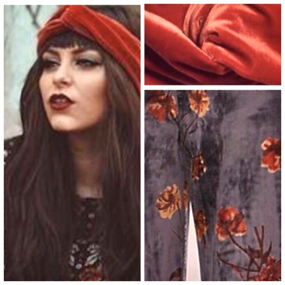 I’m With The Band Accessories - Velvet Turban From Free People Glam Retro NWT